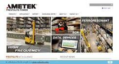 Desktop Screenshot of prestolitepower.com