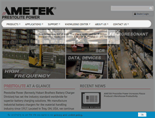 Tablet Screenshot of prestolitepower.com